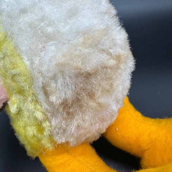 Vintage Rushton Rubber Face Duck Yellow Duckling Stuffed Animal Toy Kitschy READ - Picture 15 of 15